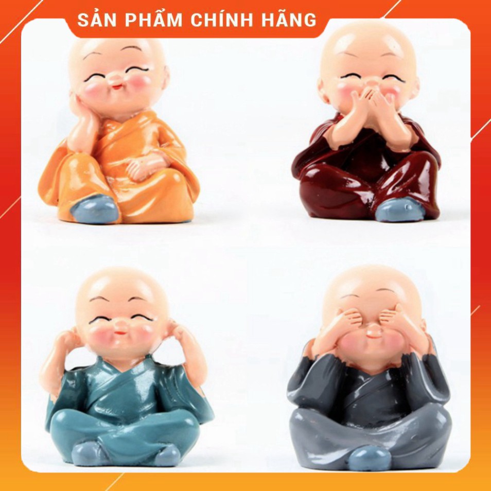 Bộ 4 Tượng Tứ Không - Tượng Phong Thủy 4 Tư Thế - Vật Phẩm Phong Thủy - Trang Trí Xe Hơi | (HO2)