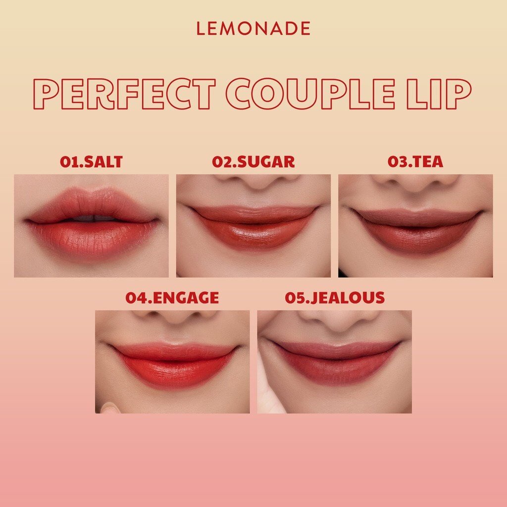 Son Kem Lì Lâu Trôi Lemonade Perfect Couple Lip Ver 2