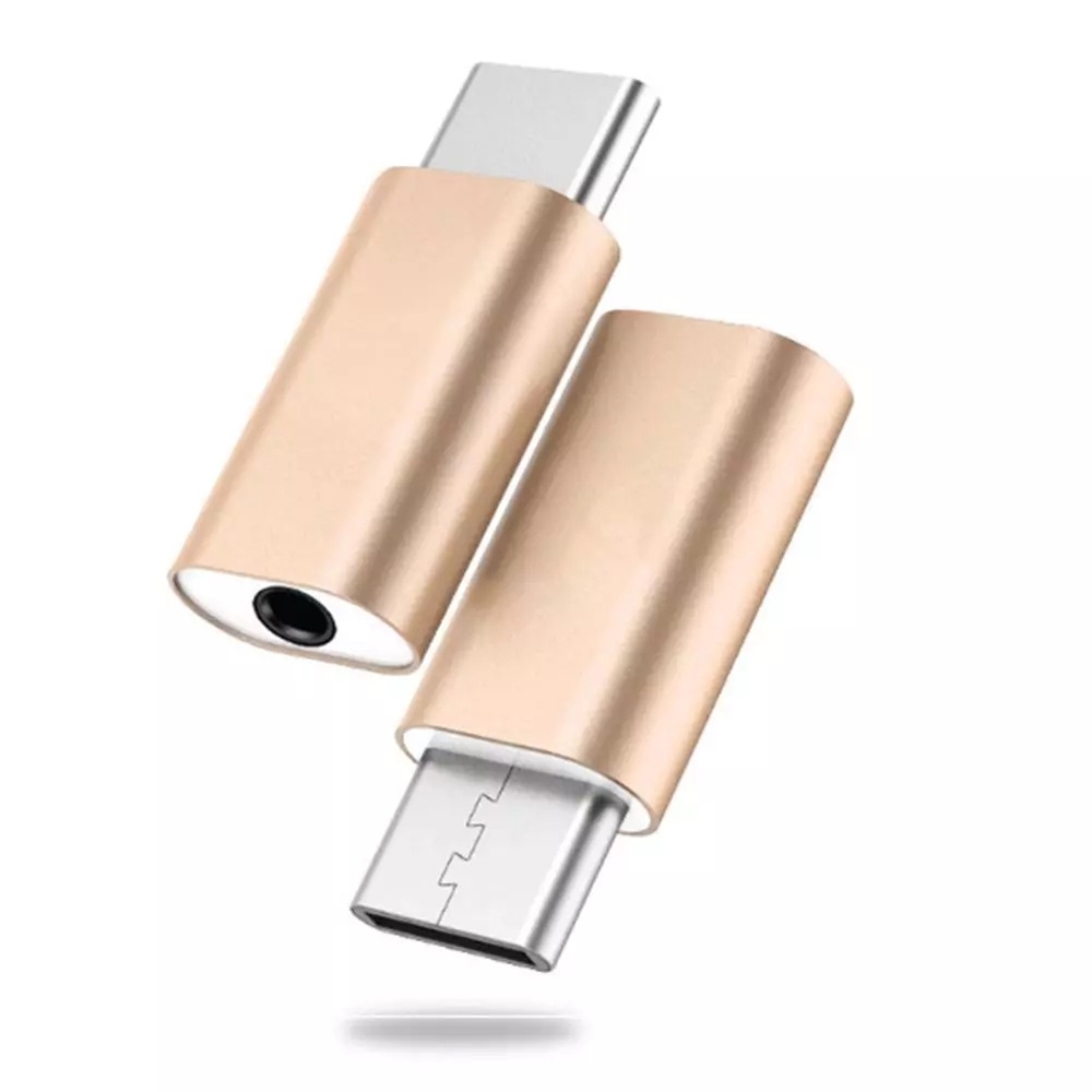 Đầu nối chuyển đổi âm thanh Type C bằng kim loại cổng 3.5mm cho loa điện thoại Huawei tùy chọn màu sắc