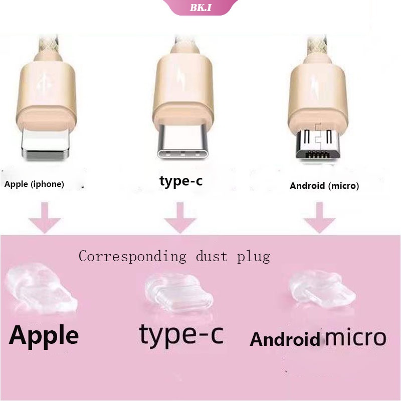 Nút Bịt Chống Bụi Jack Cắm Sạc Tai Nghe 3.5mm Cho iPhone