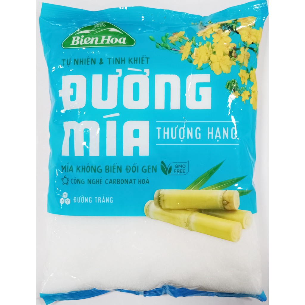 COMBO 5 GÓI ĐƯỜNG MÍA TRẮNG THƯỢNG HẠNG BIÊN HÒA/ ĐƯỜNG TRẮNG - gói 1kg