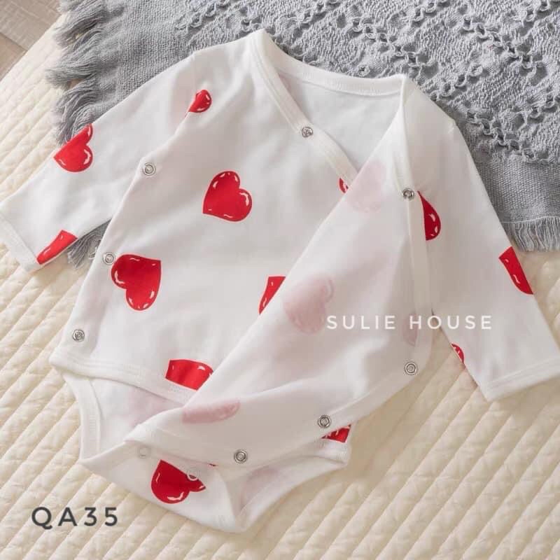 Body chip dài tay khuy chéo cho bé - QA35