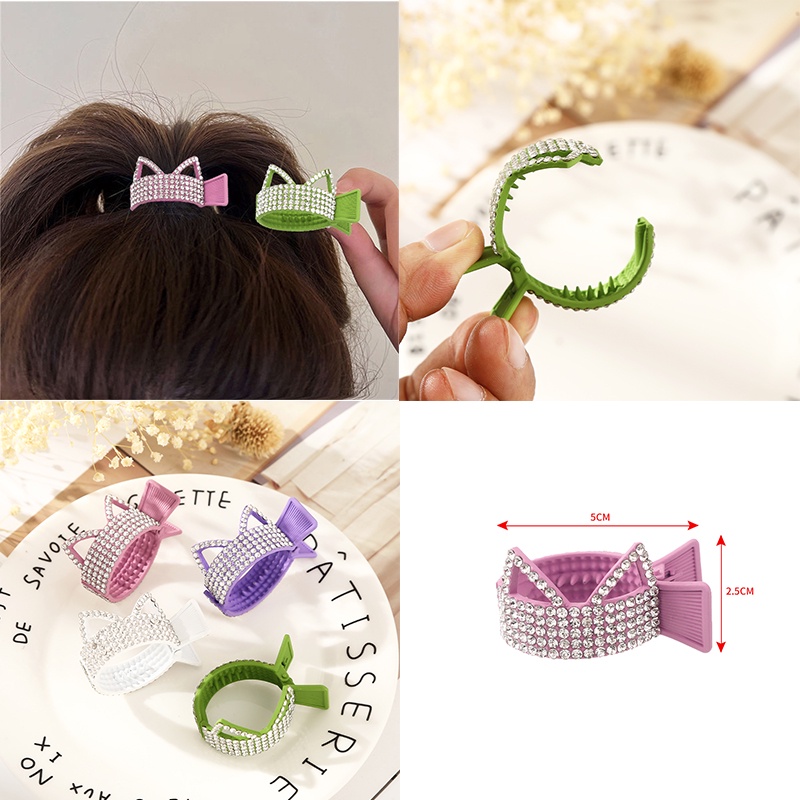 Haimeikang Kẹp Tóc Hình Tai Mèo Dễ Thương