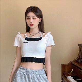 Set 2 áo dây + croptop
