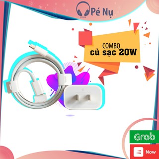Combo Bộ Củ Cáp Sạc Nhanh 20W 18W Cho IPhone 12/ 12 Pro Max/ IPhone 11/ 11 Pro Max/ X/ XS Max/ 8/ 8 Plus