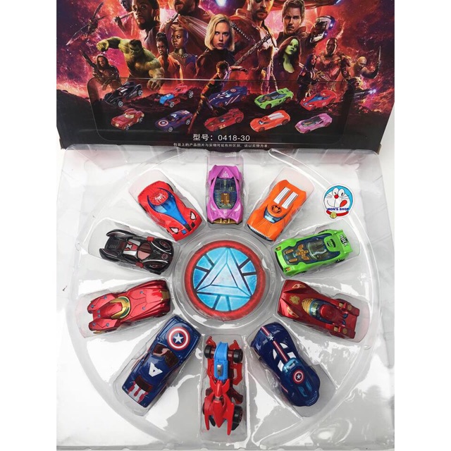 SET 10 CHIẾC XE SẮT SIÊU ANH HÙNG AVENGERS