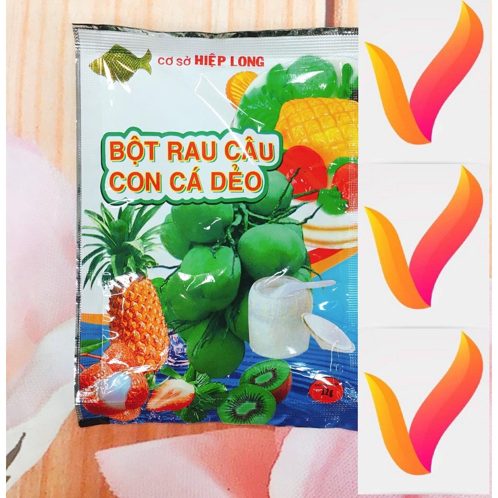 5 gói bột rau câu con cá dẻo Hiệp Long  (1115)