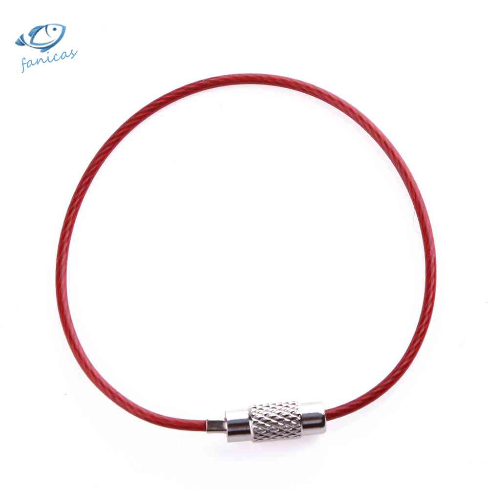 Set 7 Móc Khóa Dây Thừng Bằng Thép Không Gỉ EDC