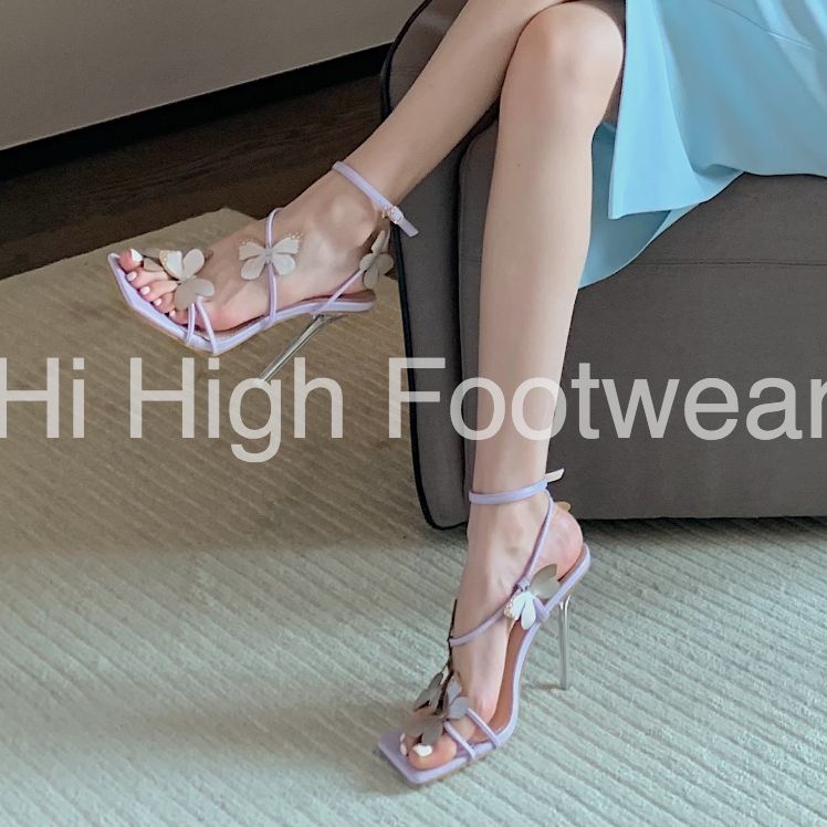 (GIÁ HUỶ DIỆT - còn size 39,40) Sandals quấn dây đính hoa sexy quyến rũ, Giày cao gót dây quấn đẹp sang trọng 2022