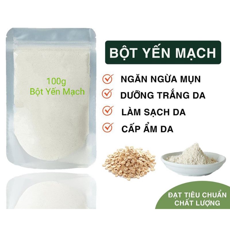 100g Bột Yến Mạch nguyên chất (loại bột mịn đắp mặt)