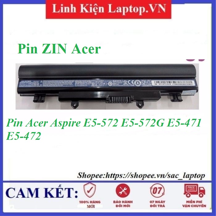 ⚡Pin laptop Acer Aspire E5-572 E5-572G E5-471 E5-421 E5-571 E5-411 E14 E5-511 E5-571