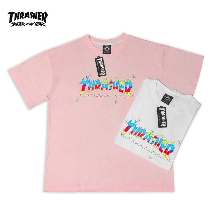 Áo Phông Nữ New Pink T-shirt Short Sleeve Student Korean Loose Letter Printed T-shirt