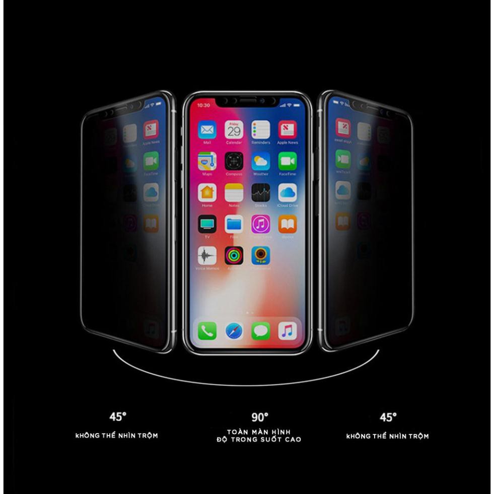 Kính cường lực chống nhìn trộm 5/5s/6/6plus/6s/6s plus/6/7/7plus/8/8plus/x/xs/xs max/11/11 pro/11 promax - Shin case