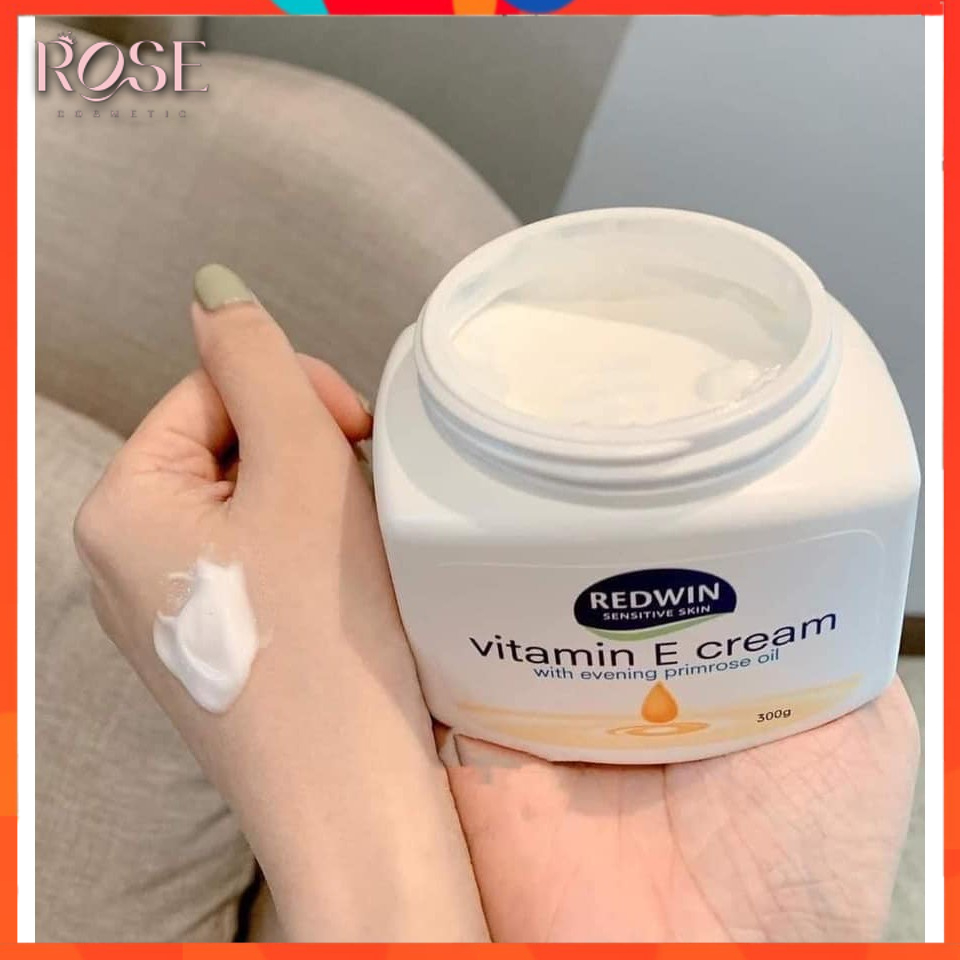 Kem Dưỡng Ẩm Da Redwin Vitamin E Cream ⚡⚡ Úc - Kem Đa Năng Body Giúp Dưỡng Da Hết Khô, Nứt Nẻ Toàn Thân 300G
