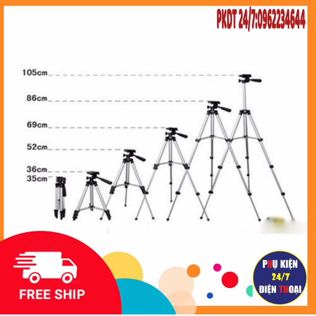 [2020] GIÁ ĐỠ 3 CHÂN ĐẾ CHỤP HÌNH TEFENG TRIPOD TF-3110