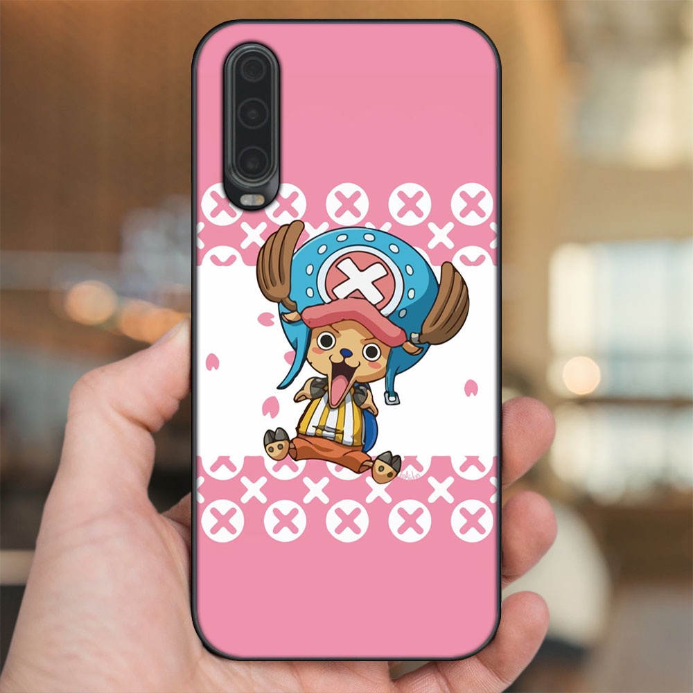 Ốp lưng Huawei P30 viền đen in hình Chopper One Piece Đảo Hải Tặc