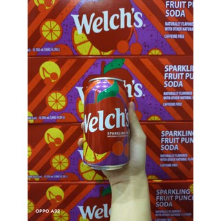  Nước Soda Welch’s Mỹ thùng 12 lon