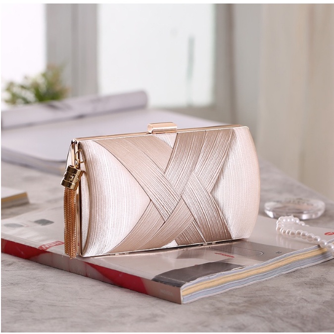 ẢNH THẬTTúi Xách Nữ Clutch Nữ Cầm Tay Đi Tiệc Sang Chảnh