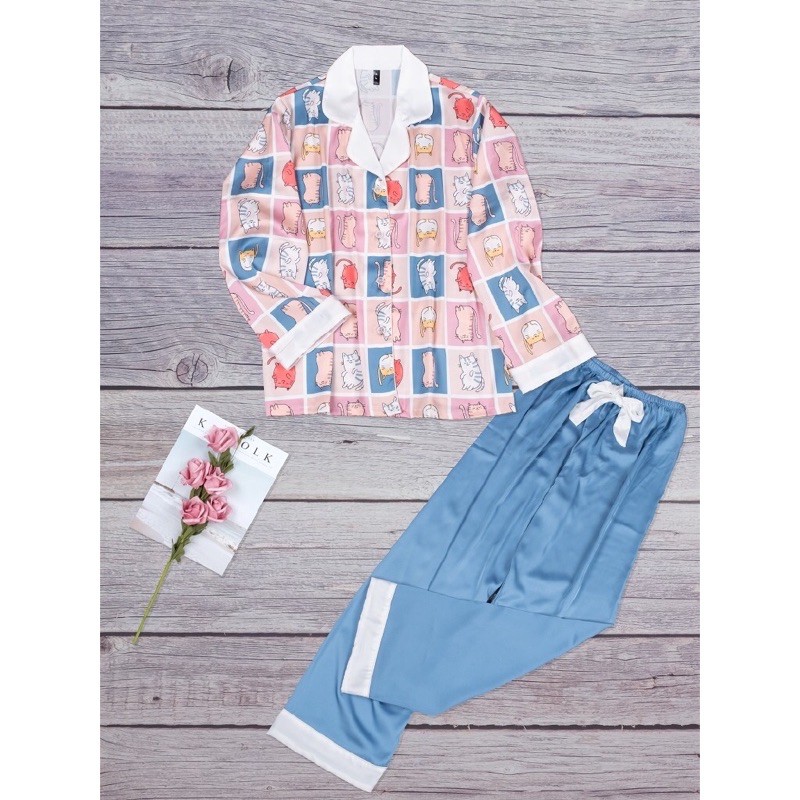SET PIJAMA LỤA HÀNG CAO CẤP