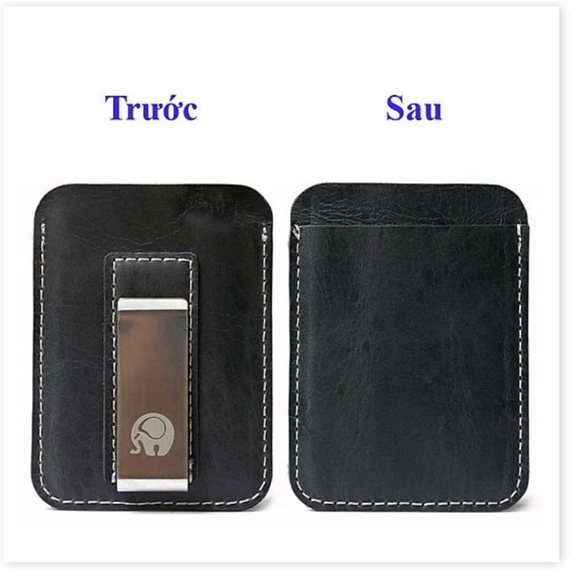 Money Clip Leather - Ví Kẹp Tiền Da Thật (Đen | Nâu)