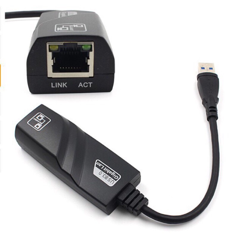 USB To Lan - Cáp Chuyển Đổi USB 3.0 Sang Lan 10-100-1000 Mbps Gigabit .Dây chuyển đổi USB 3.0 sang cổng mạng lan RJ45