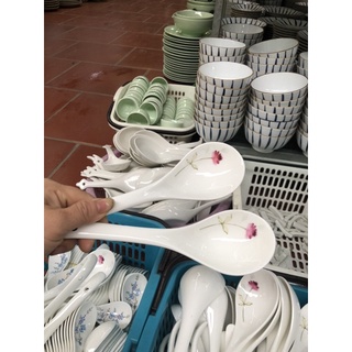 Cặp Muôi múc canh bằng sứ