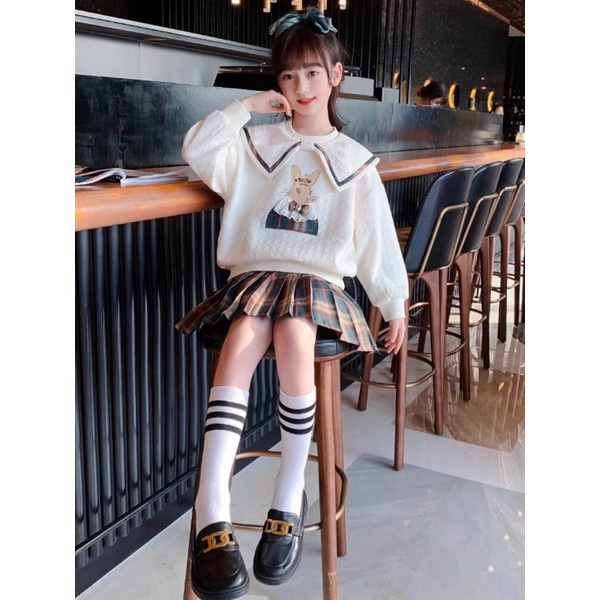 SET THỎ KÈM CHÂN VÁY SIÊU HOT HÍT CHO BÉ GÁI