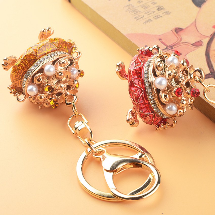 ️️️Móc Khóa Hợp Kim Cao Cấp Phong Cách Thời Trang Cornucopia Keychain Siêu Dễ Thương Chọn Màu (size 6 x 4 cm)