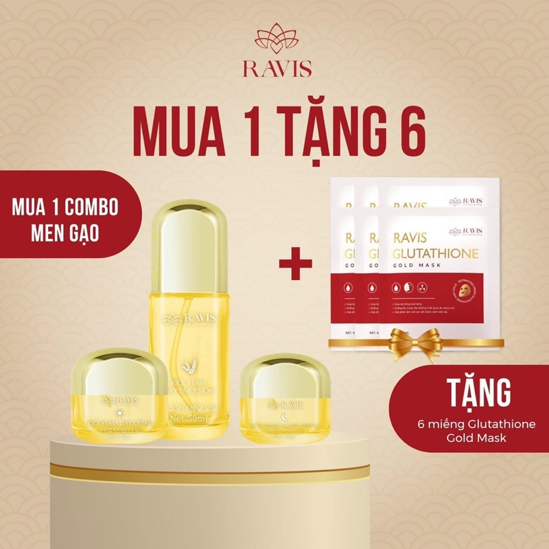 BỘ MEN GẠO CĂNG BÓNG CAO CẤP ( Ravis )