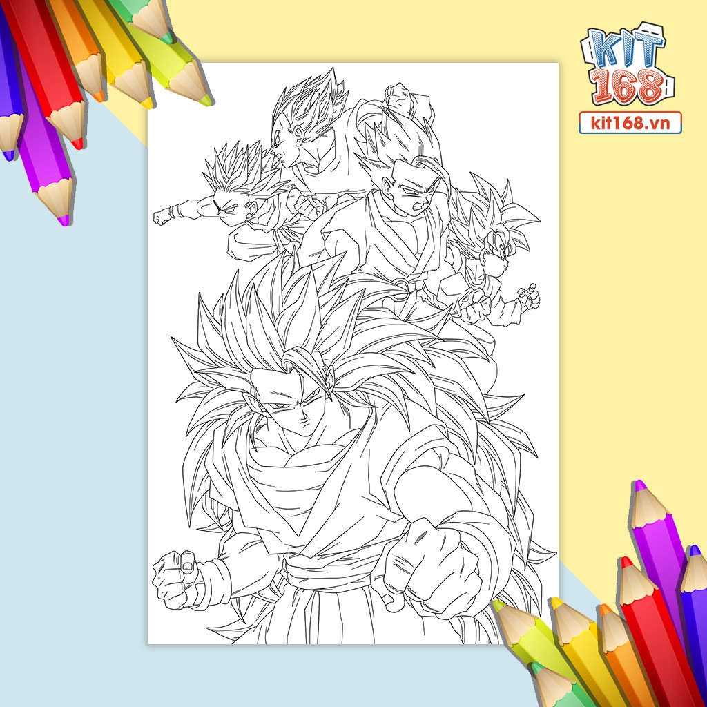 Tranh tô màu Dragon Ball TTM-0022
