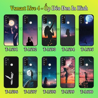 Ốp lưng Vsmart Live 4 dẻo đen in hình Tâm Trạng siêu đẹp siêu ngầu
