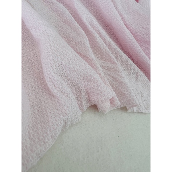 1,2m vải thun thông hơi màu kem pastel