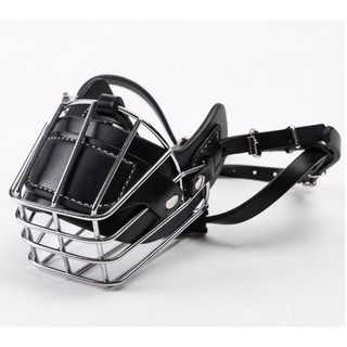 Rọ mõm cho chó - rọ mõm inox da hàng đẹp