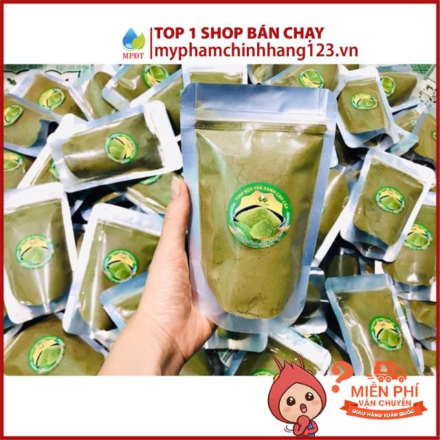  100g Bột Trà Xanh Nguyên Chất Hoặc Bột Cám Gạo Trà Xanh Handmade .