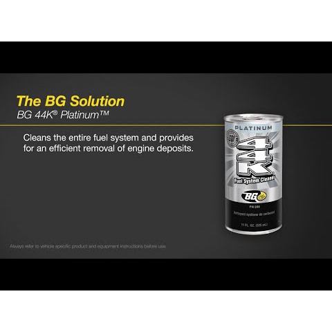 Dung dịch làm sạch đường dẫn nhiên liêu kim phun buồng đốt xe hơi động cơ xăng BG 44k platinum 325ml