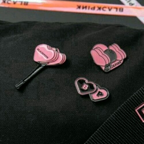 Huy hiệu cài áo kim loại dễ thương cho Fan blackpink