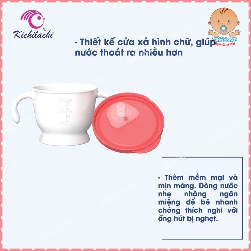 Cốc Tập Uống, Bình Tập Hút KICHI 150ml 3 Giai Đoạn Cho Bé MS54