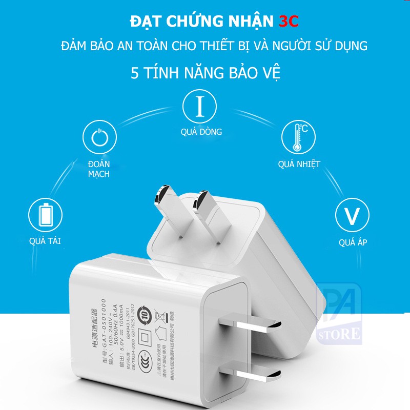 Củ Sạc Tiêu Chuẩn 5V/1A - Hàng Best Seller Nội Địa Trung