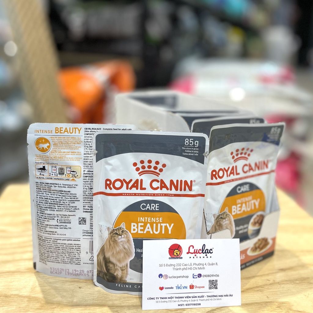 Pate Royal Canin Intense Beauty dưỡng Lông &amp; Da cho Mèo - Gói 85g
