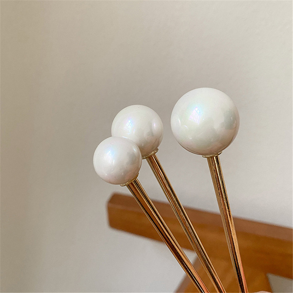 (Hàng Mới Về) Kẹp Tóc Kim Loại Đính Ngọc Trai Thời Trang Mihan1