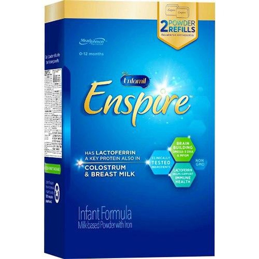 SỮA BỘT ENFAMIL ENSPIRE 581G & 850G MỸ CHO TRẺ 0-12 THÁNG TUỔI. DATE 2022