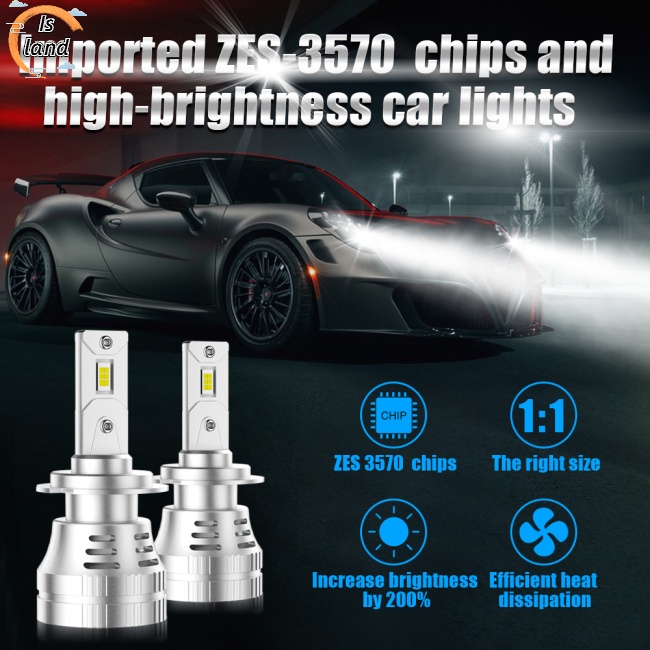 1 Cặp Đèn Pha Led 6000k 30000lm Ip68 H4 H7 H11 9005 9006 Chất Lượng Cao