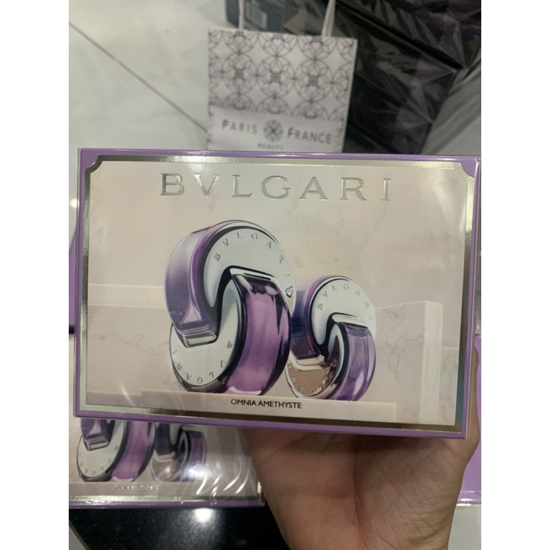 Bộ nước hoa nữ Bvlgari Omnia Amethyste 65ml & 15ml full seal