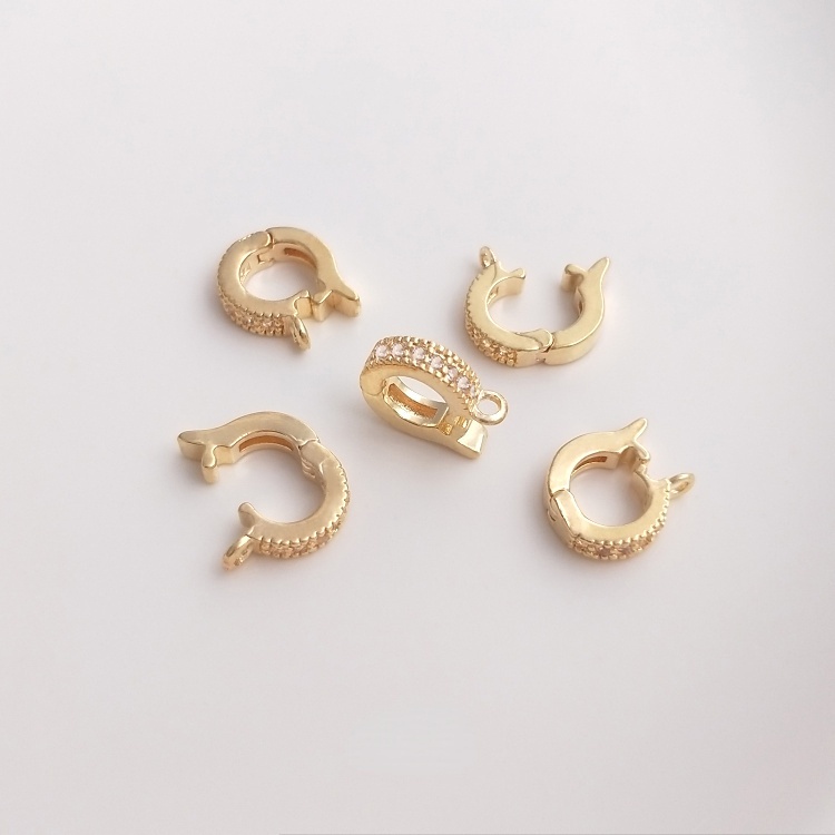 Mặt Dây Chuyền Bằng Đồng Đính Đá Zircon Ngọc Trai 14K Nhiều Màu Sắc