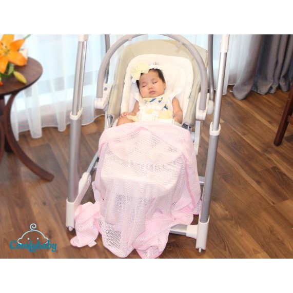 Chăn lưới thoáng khí chống ngạt kiêm quấn ủ kén, trùm xe đẩy cho bé 0319-CF - Comfybaby