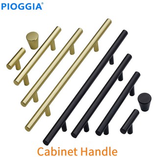 Tay Cầm Tủ Hình Chữ T Bằng Hợp Kim Nhôm Màu Vàng / Đen Cho Ngăn Kéo P08001