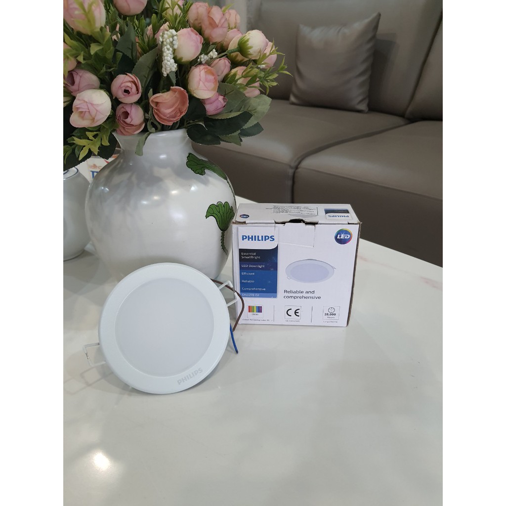 Đèn LED âm trần Philips DN027B G2 7w phi 90 ánh sáng trung tính 4000k