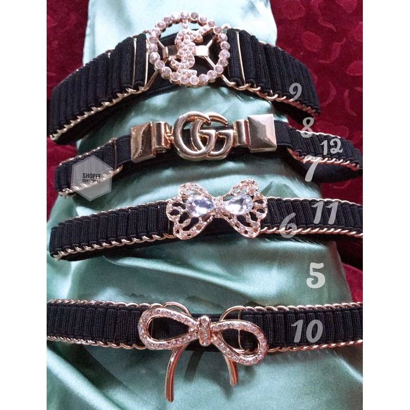 Đai váy - Belt đính đá lưng chun phối váy đầm