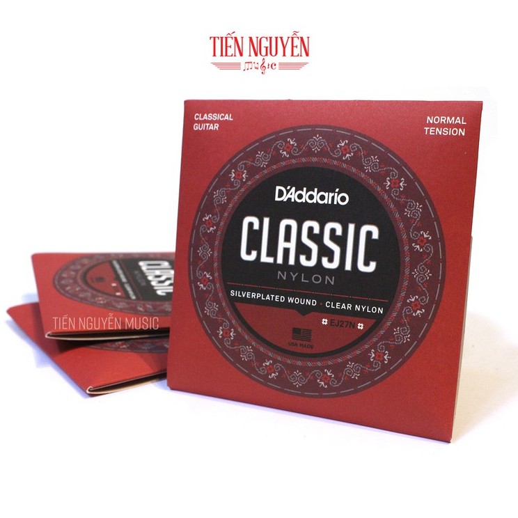 Dây đàn Guitar Classic D'Addario EJ27N Chính Hãng