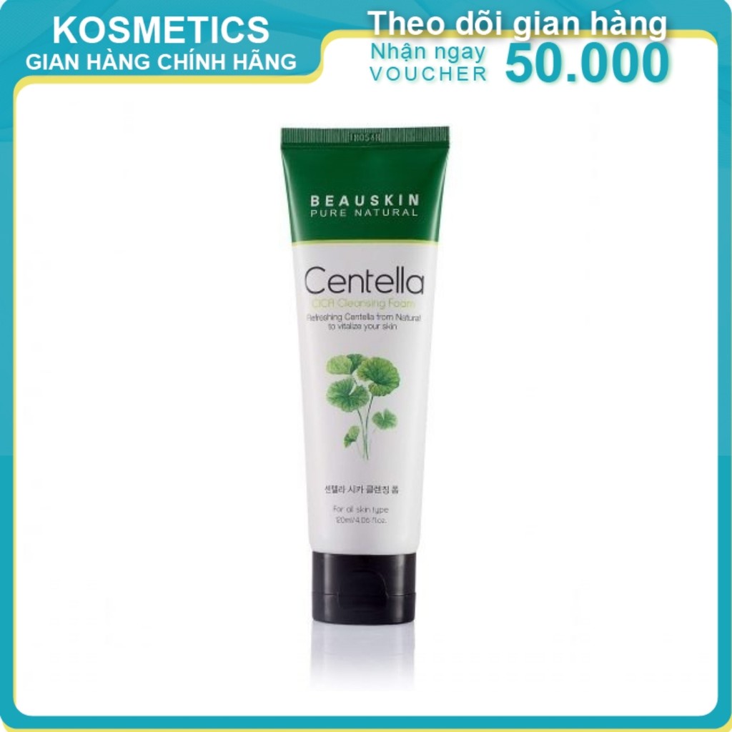 Sữa rửa mặt BEAUSKIN CENTELLA CICA Cleansing Foam 120m